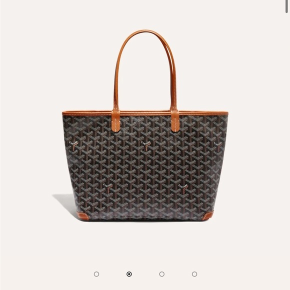Goyard Handbags - Goyard Brown/Black Artois PM tote bag- like new!  100% Authentic